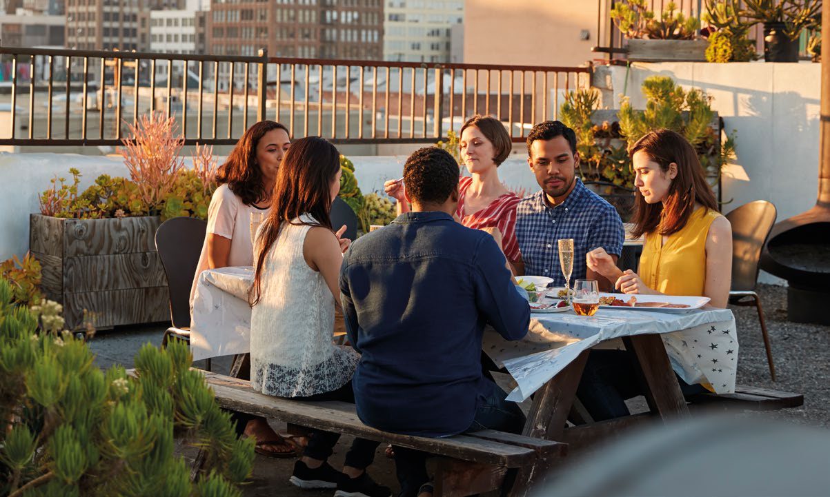 Outdoor Terrace Gathering