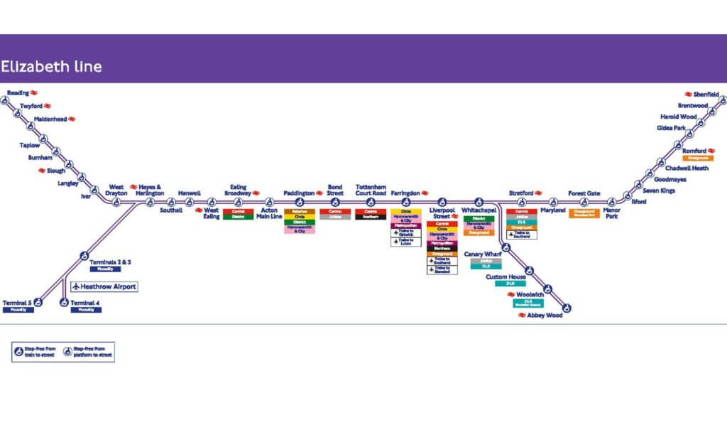 英国地铁快线伊莉莎白线(Elizabeth Line)